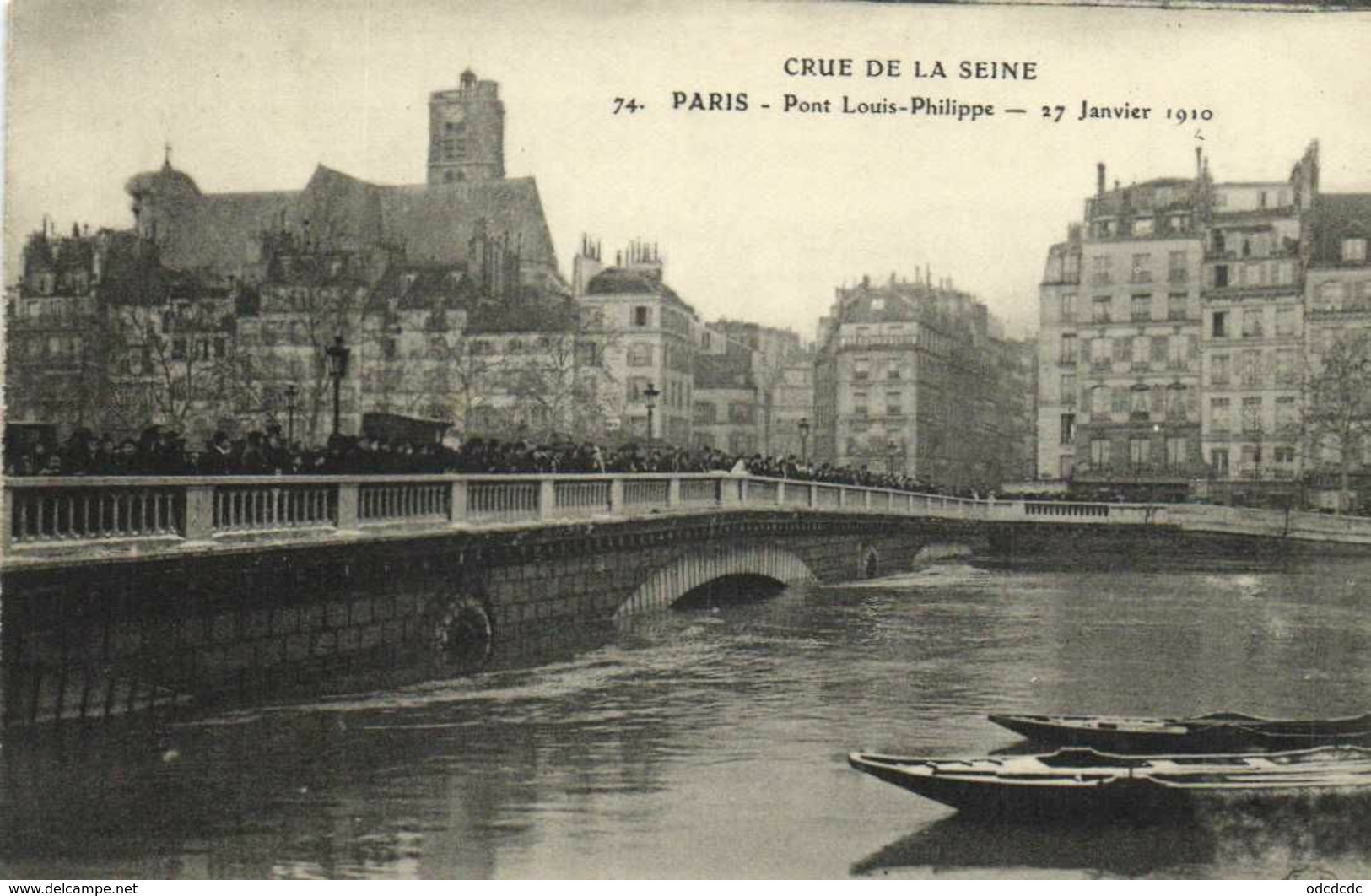 DESTOCKAGE BON LOT 100 CPA  INONDATIONS PARIS 1910   (toutes scanées)