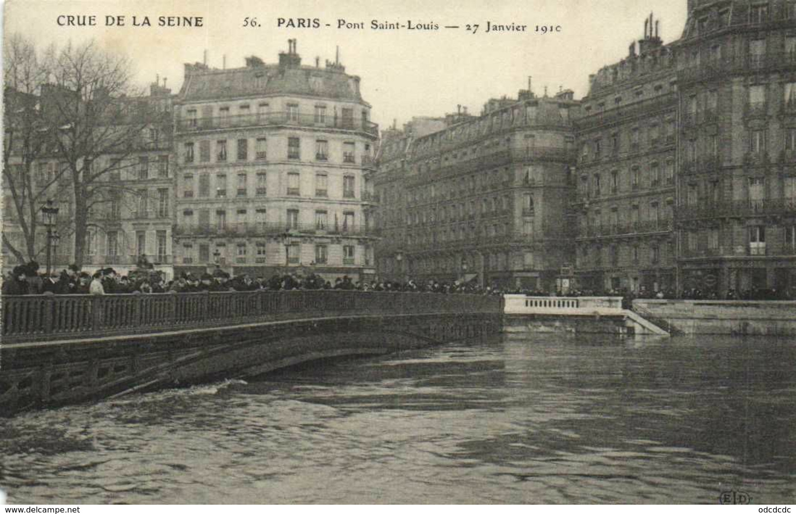 DESTOCKAGE BON LOT 100 CPA  INONDATIONS PARIS 1910   (toutes scanées)