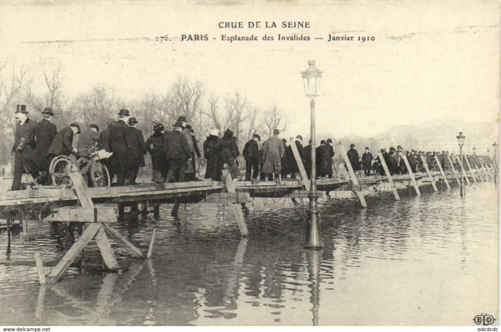 DESTOCKAGE BON LOT 100 CPA  INONDATIONS PARIS 1910   (toutes scanées)