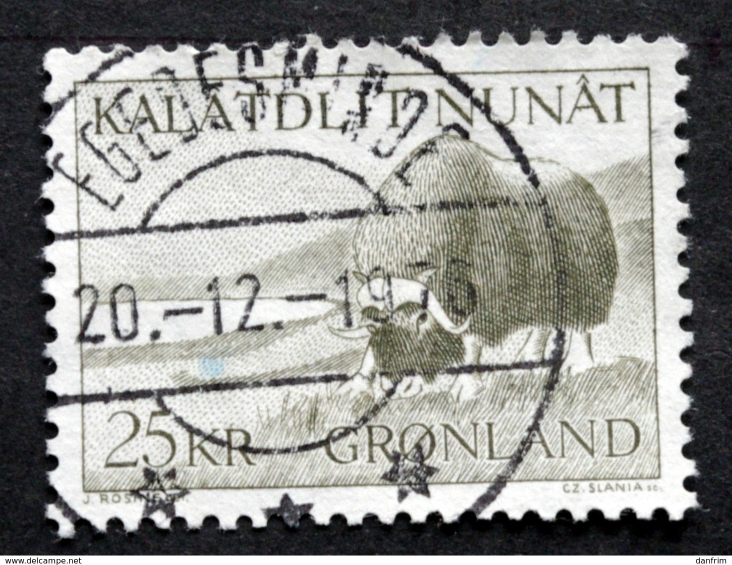 Greenland 1969  Musk Ox Minr.74 EGEDESMINDE 20-12-1976  ( Lot D 2690) - Gebruikt