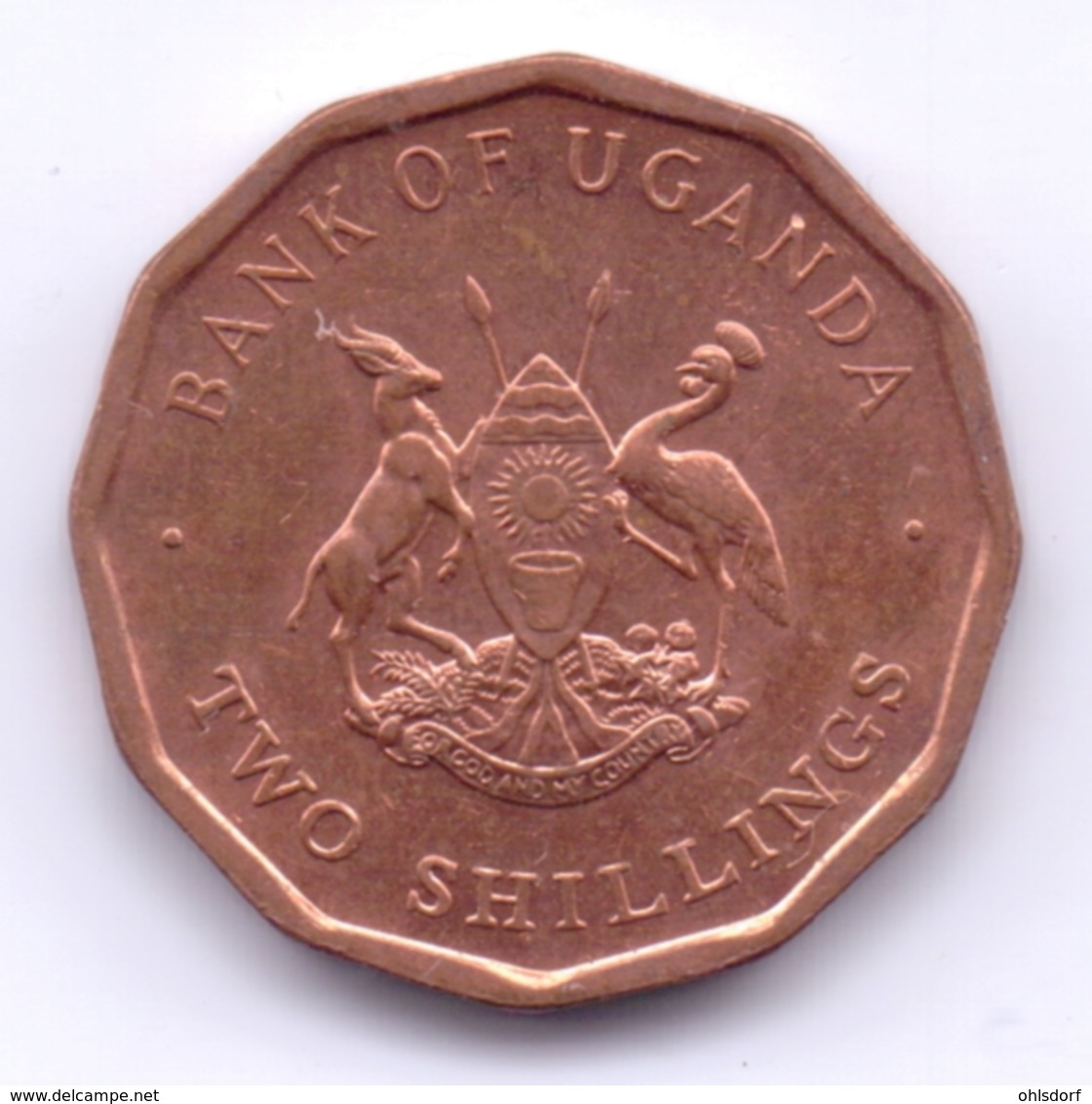 UGANDA 1987: 2 Shillings, KM 28 - Ouganda