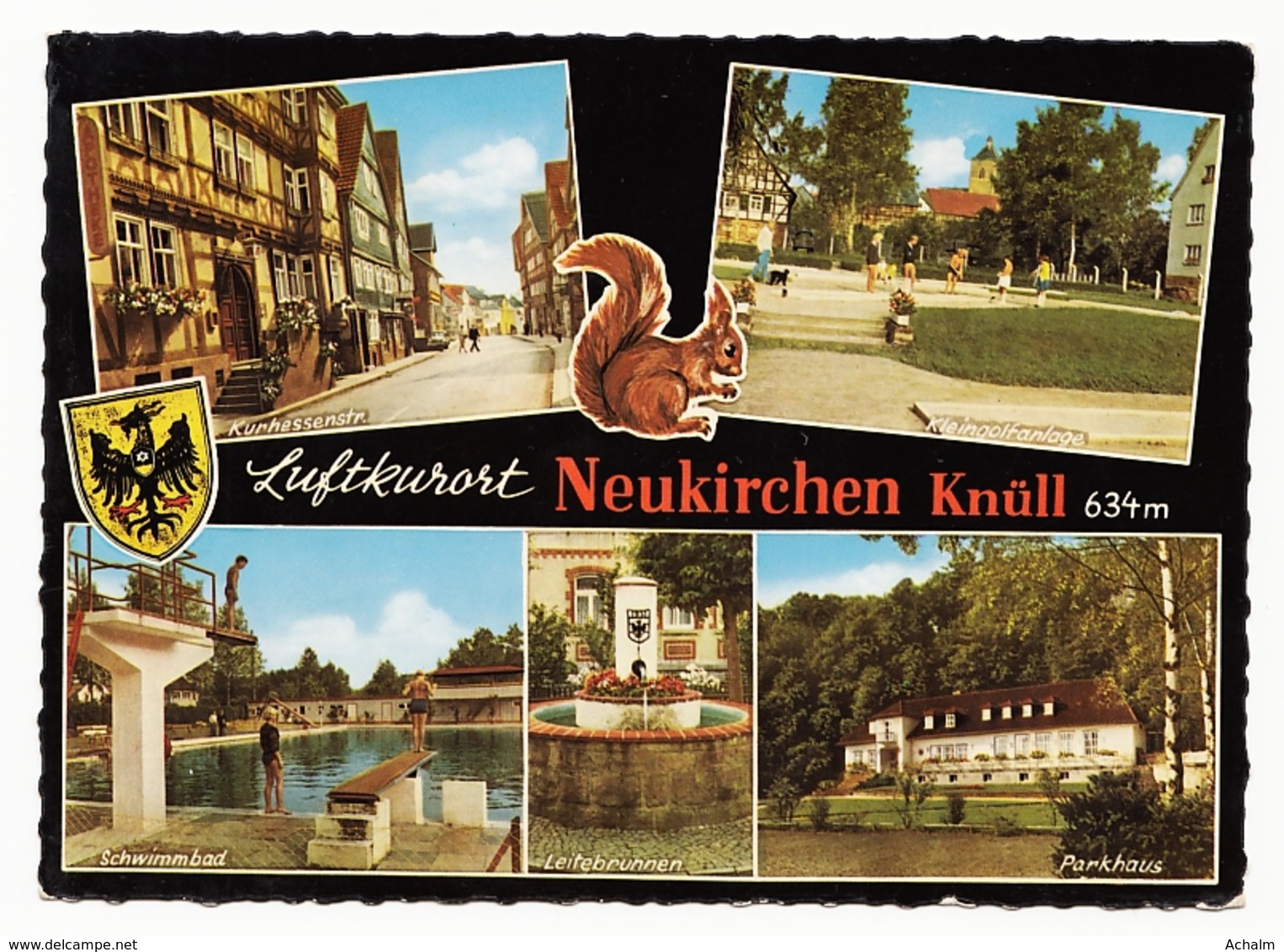 Luftkurort Neukirchen (Knüll) - 5 Ansichten - Schwalm-Eder-Kreis (Homberg) - 1963 - Homberg