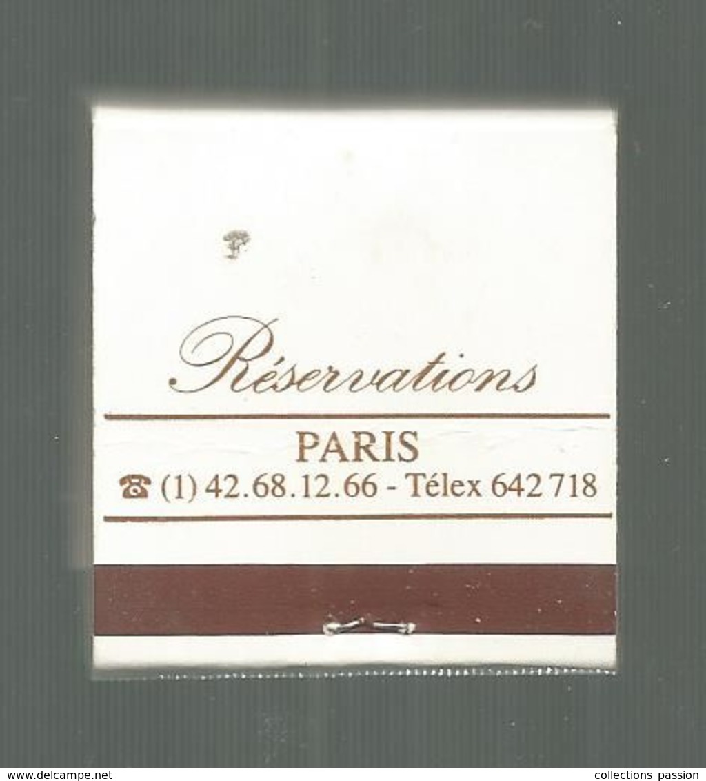 Boite D'allumettes , Pochette, Hotels L'HORSET , Paris  , 2 Scans - Cajas De Cerillas (fósforos)