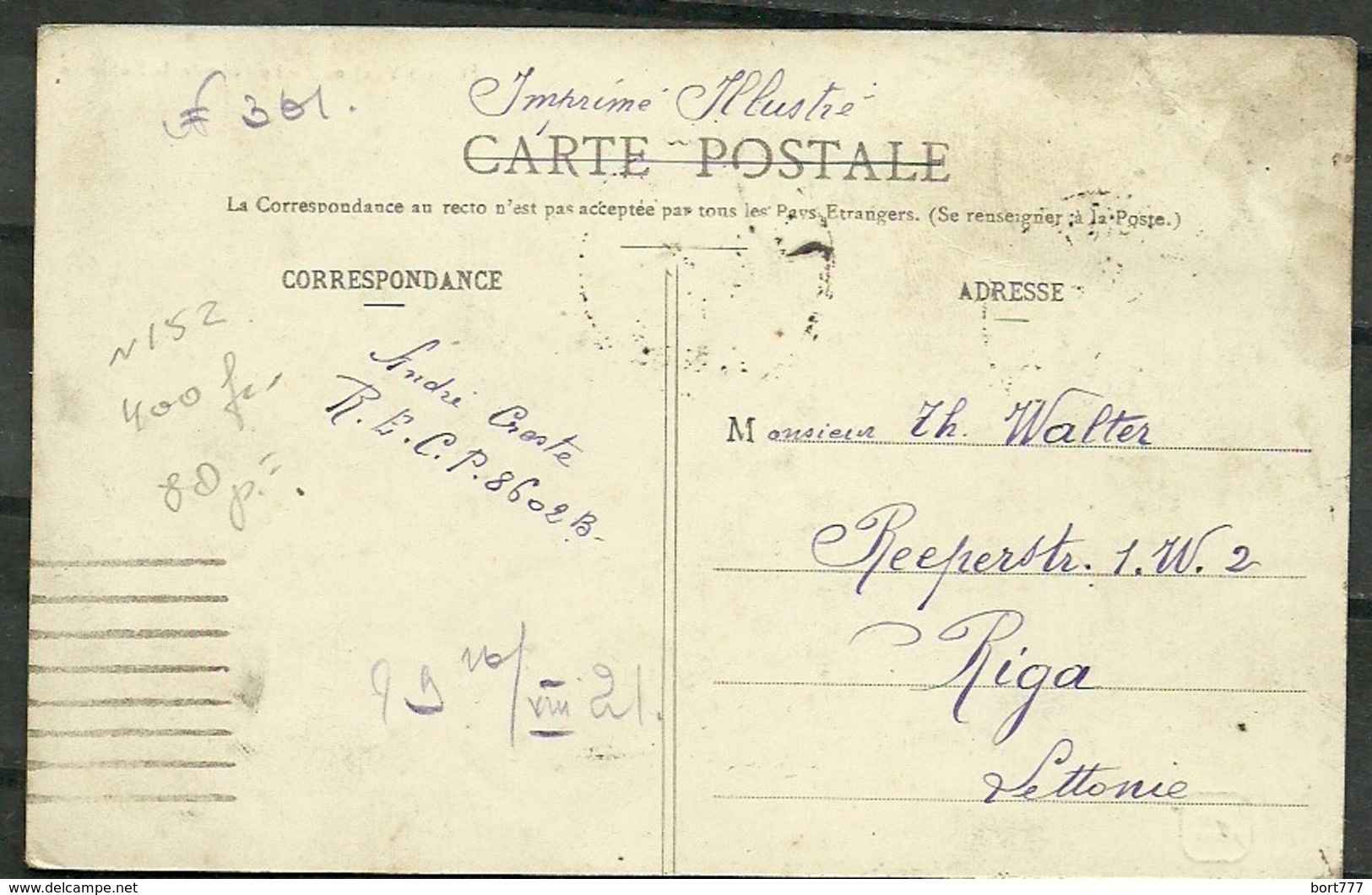 France Postcard ORNE 10.08.1917 Year - Other & Unclassified