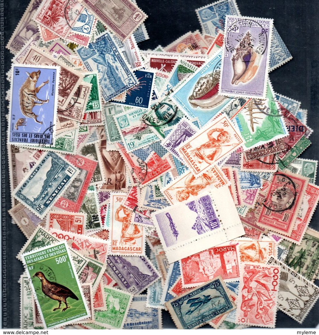 H103 Magnifique Variété De Côte D'Ivoire N° 141a  à 143a ** + Pochette 500 Timbres Des Anciennes Colonies - Collections (with Albums)