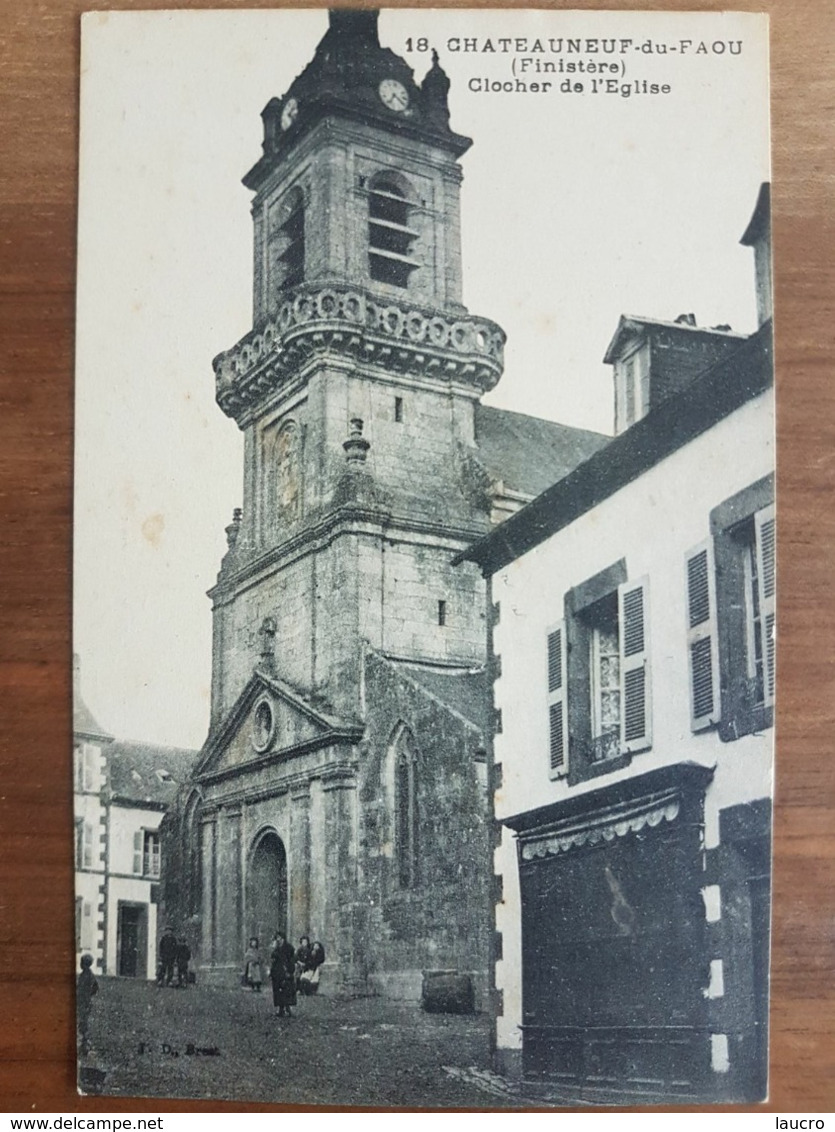 Chateauneuf Du Faou.clocher De L'église.édition JD 18 - Châteauneuf-du-Faou