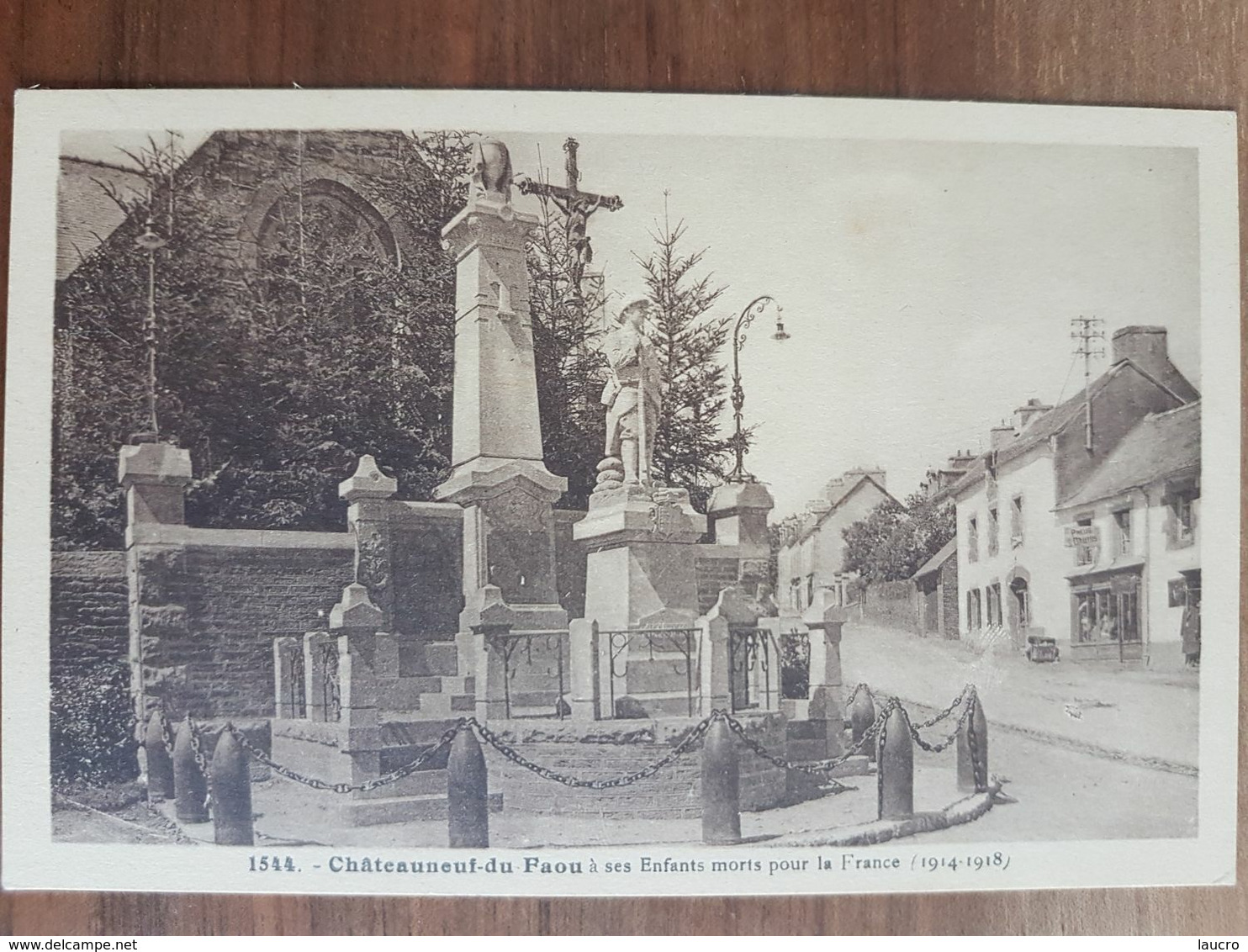 Chateauneuf Du Faou à Ses Enfants Morts.monument Aux Morts.édition Le Doaré 1544 - Châteauneuf-du-Faou