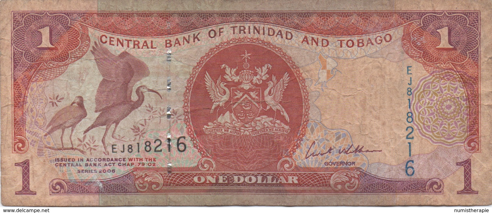 Trinidad & Tobago : 1 Dollar Très Mauvais état - Trinidad En Tobago