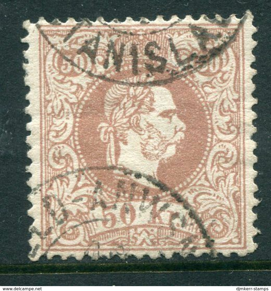 AUSTRIA 1867 Franz Joseph 50 Kr. Coarse Print Perforated 12, Used.  Michel 41 I D. - Oblitérés