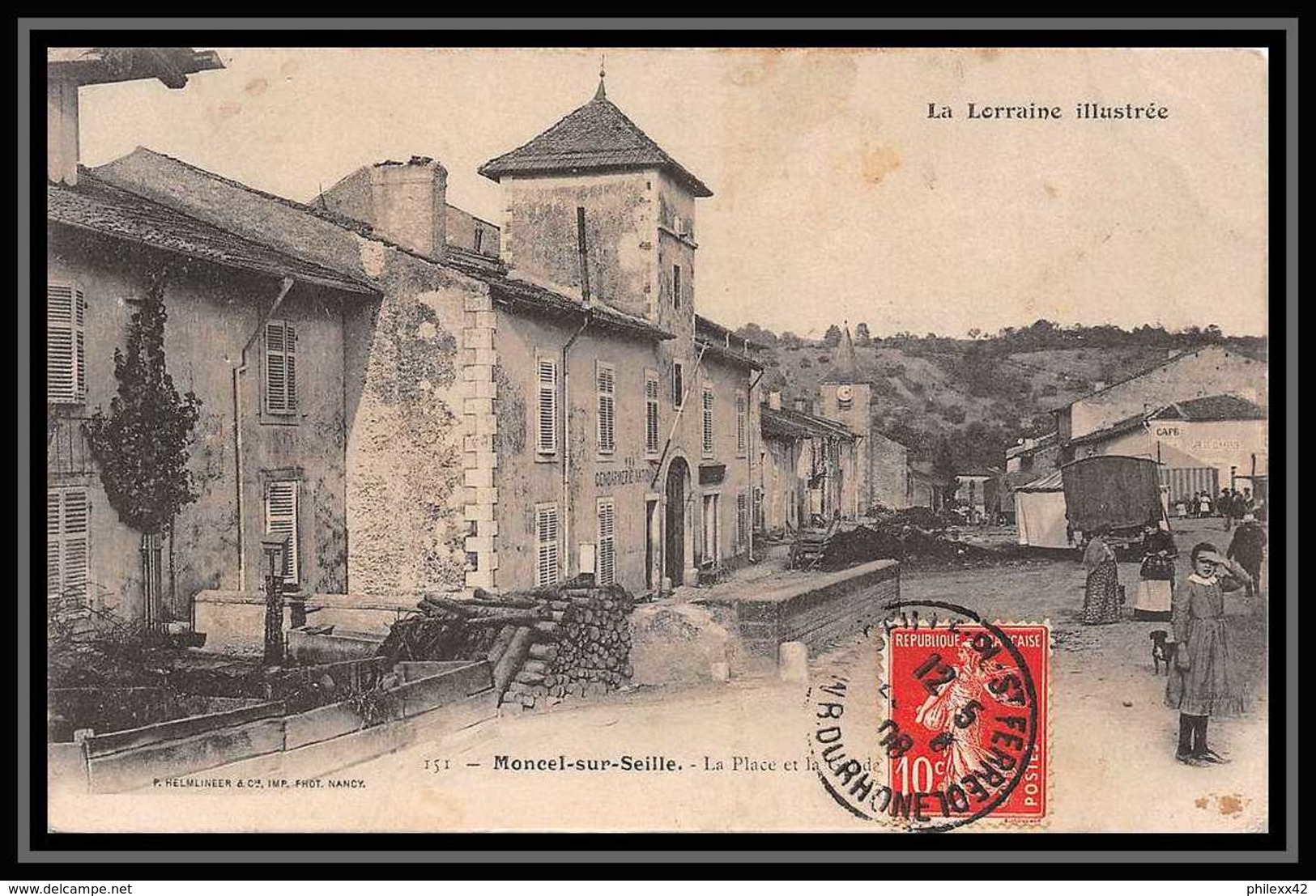 108044 Carte Postale Moncel Sur Seille Bouches Du Rhone N°138 Marseille Saint Ferréol Daguin Pour Joyeuse Ardèche 1908 - 1877-1920: Semi Modern Period