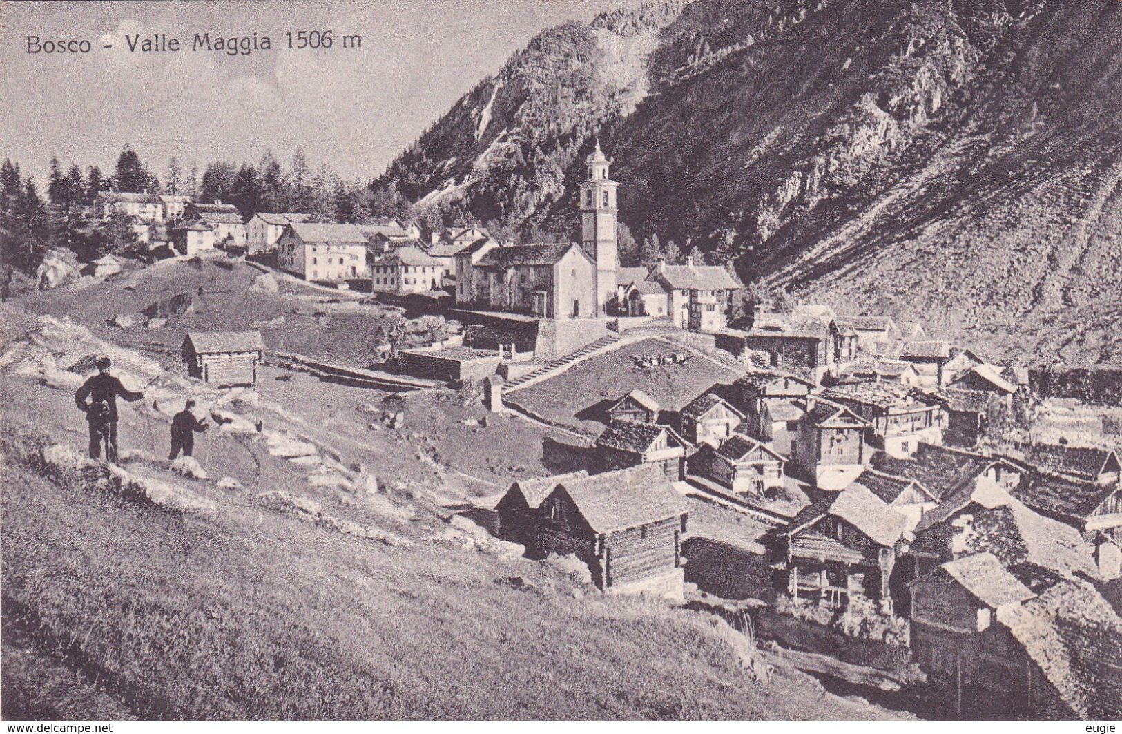 96/ Bosco, Valle Maggia 1506 M, Fotografia Fratelli Büchi, Locarno - Bosco/Gurin