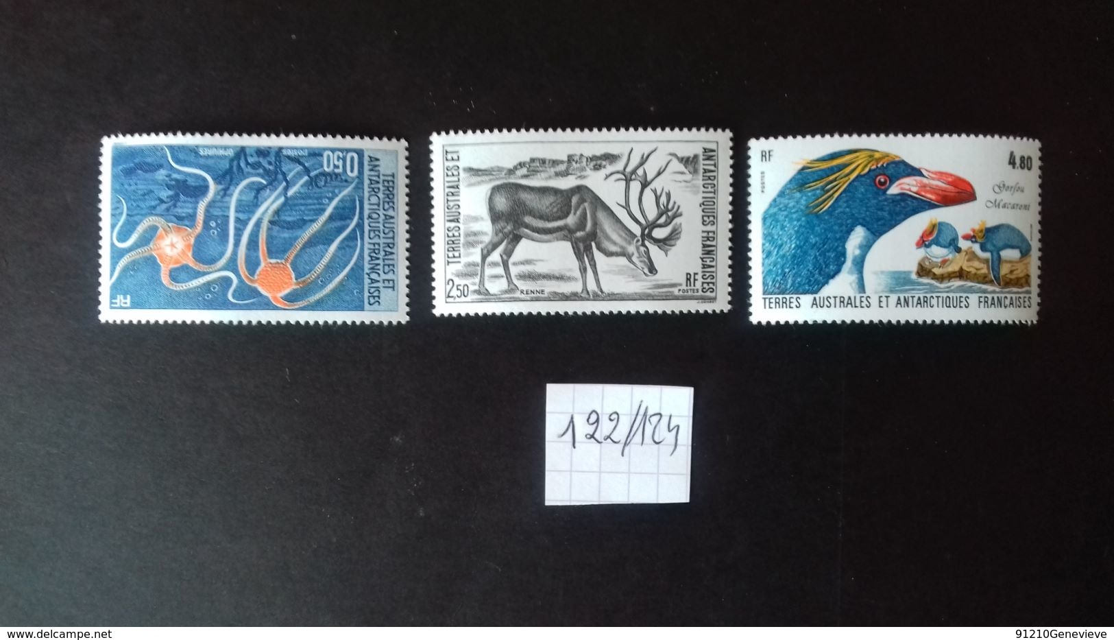 TERRES AUSTRALES ET ANTARTIQUES  (TAAF) N°122/124** - Unused Stamps