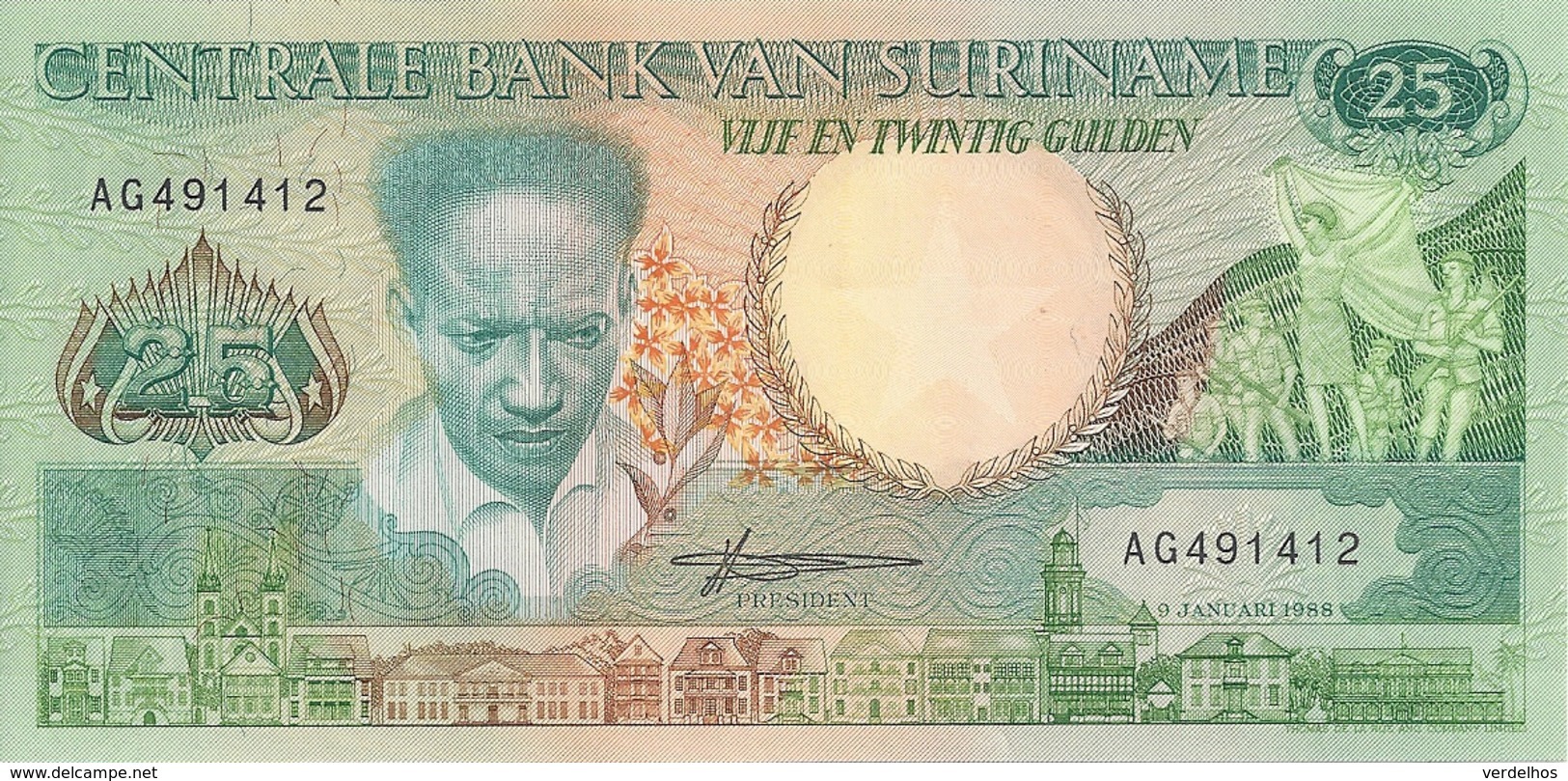 SURINAME 25 GULDEN 1988 UNC P 132 B - Surinam