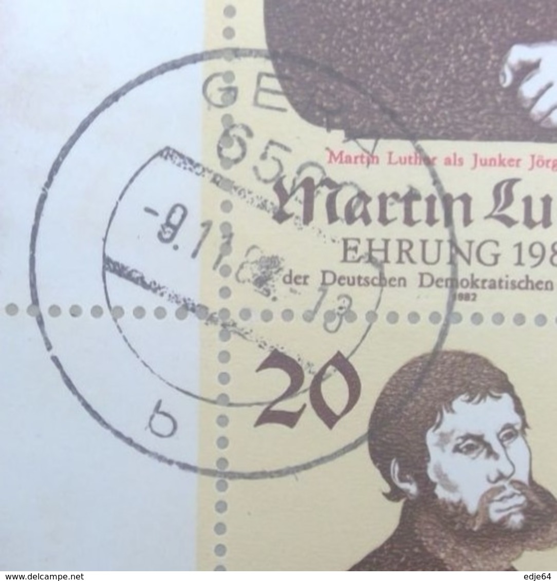 Duitsland Oost 1982 Luther Als Jonker Jörg - 1e Jour – FDC (feuillets)