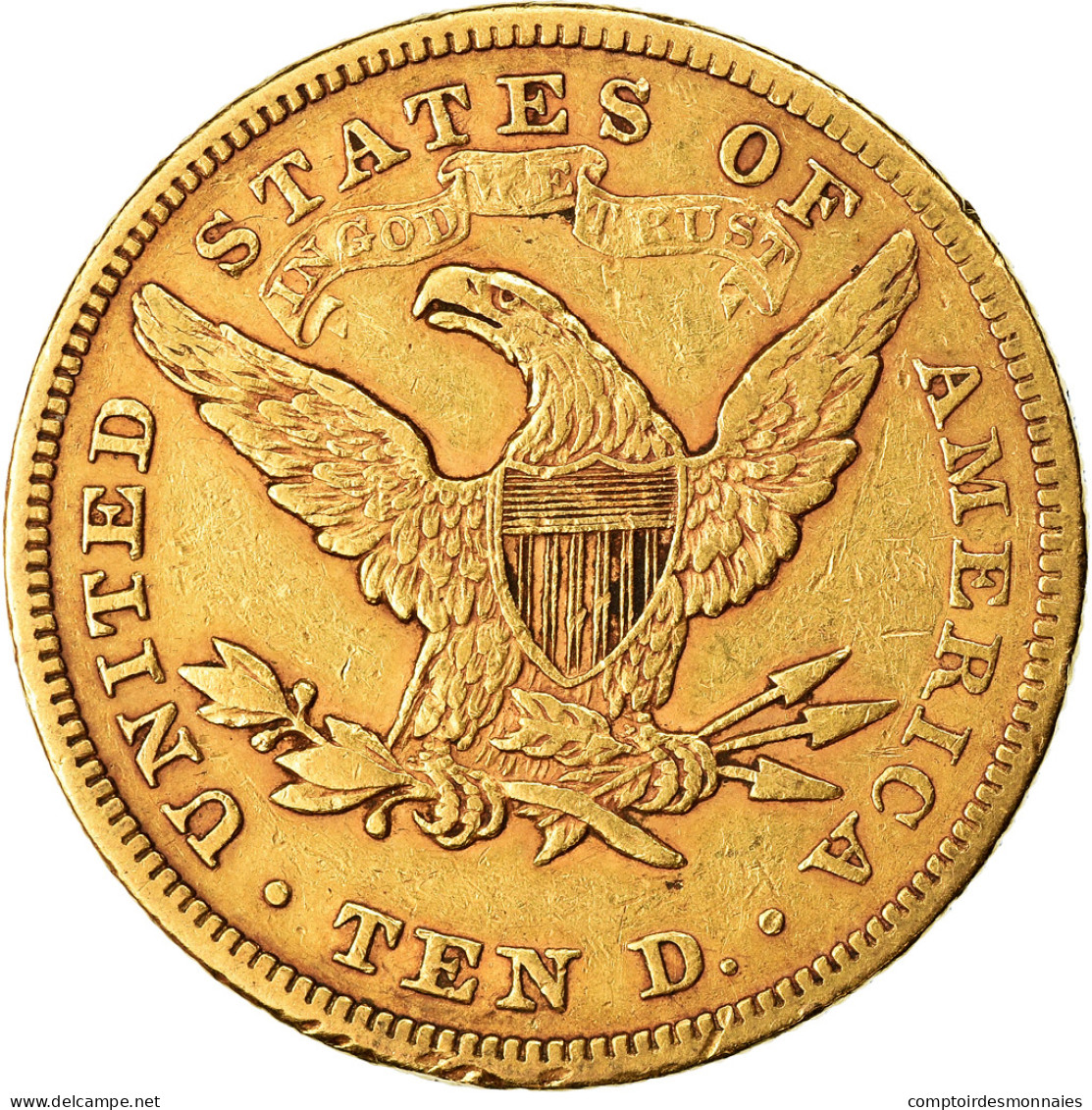 Monnaie, États-Unis, Coronet Head, $10, Eagle, 1880, U.S. Mint, Philadelphie - 10$ - Eagles - 1866-1907: Coronet Head (Tête Couronnée)