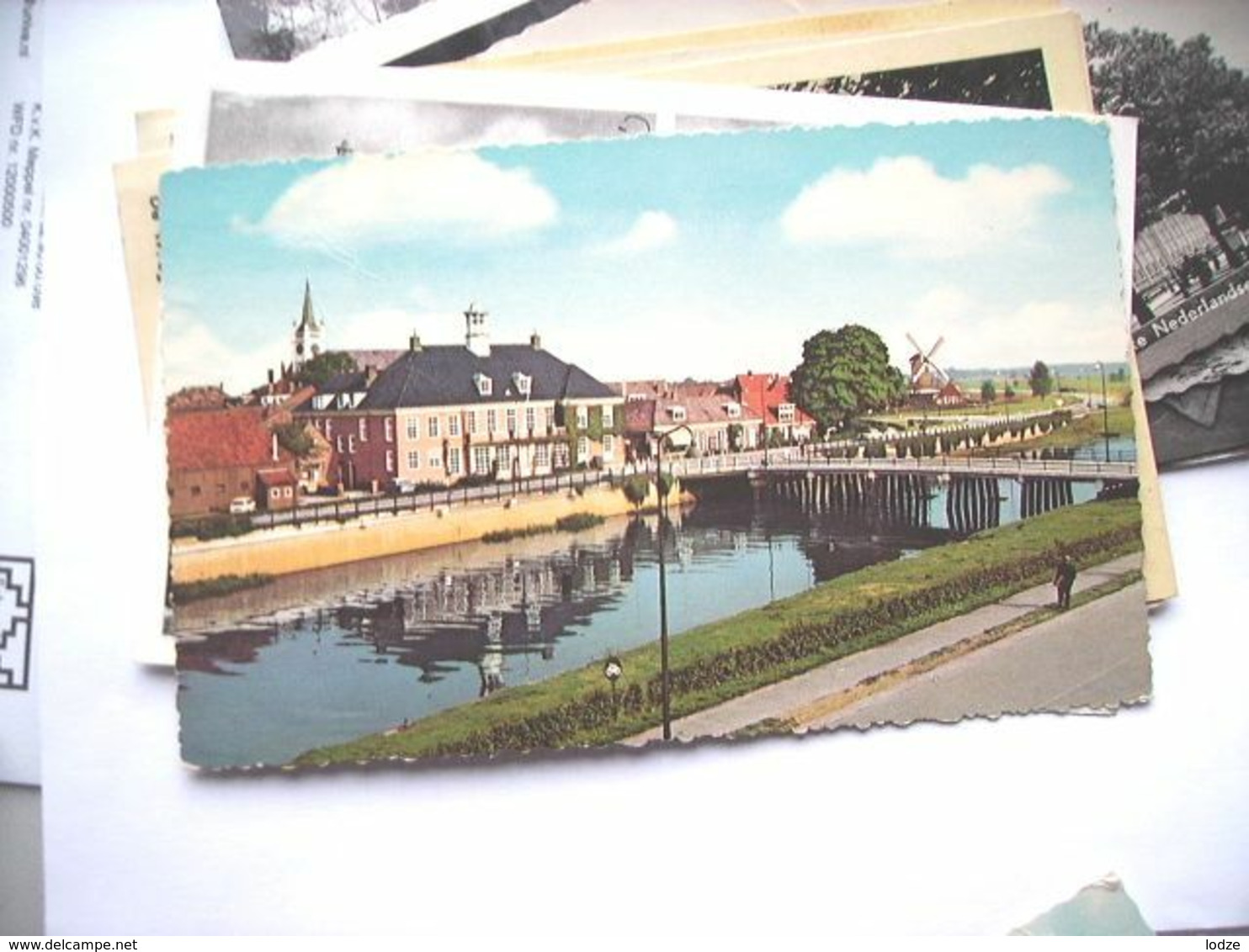 Nederland Holland Pays Bas Ommen Met Panorama Brug En Molen Oud - Ommen