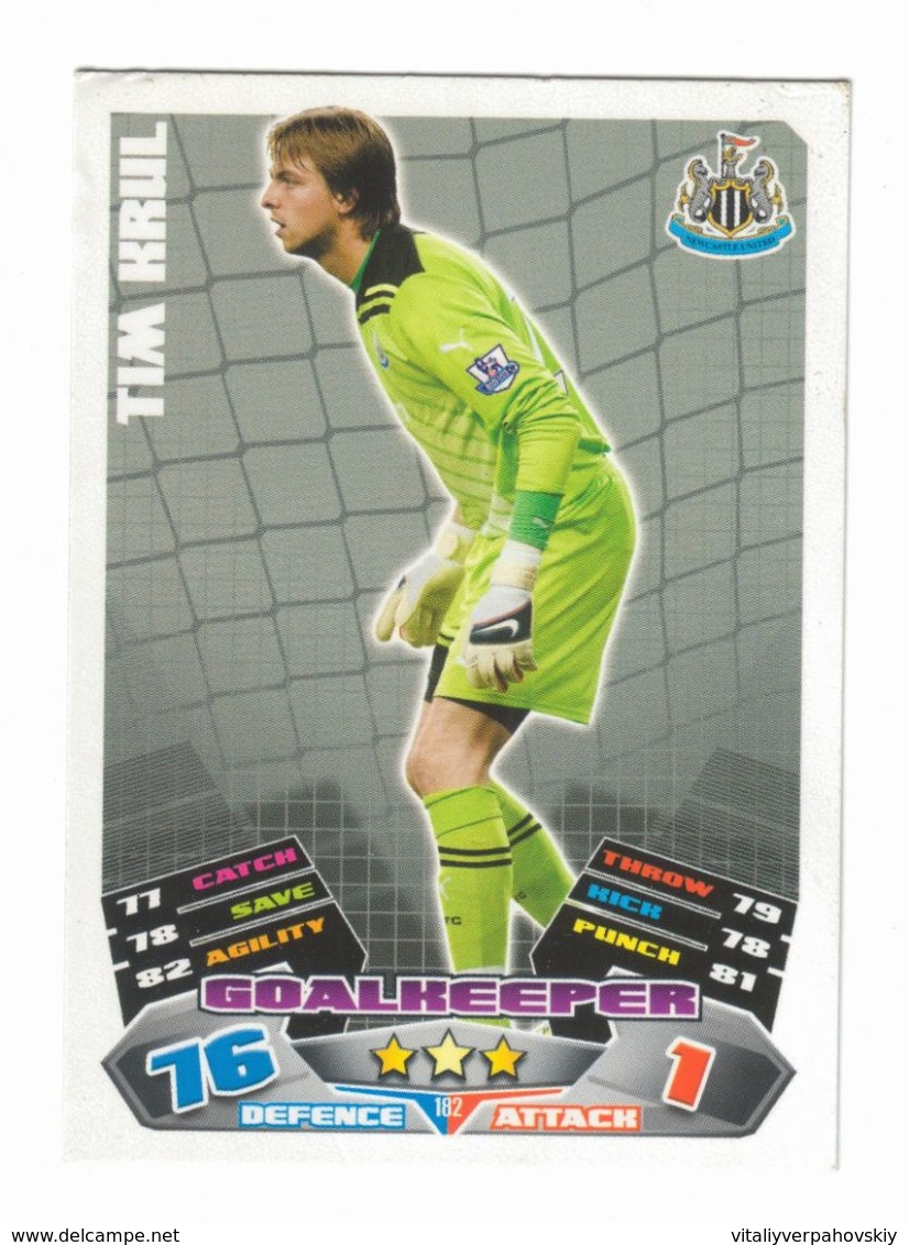 Tim Krul. Match Attax 2012 Newcastle United Cards - Trading Cards