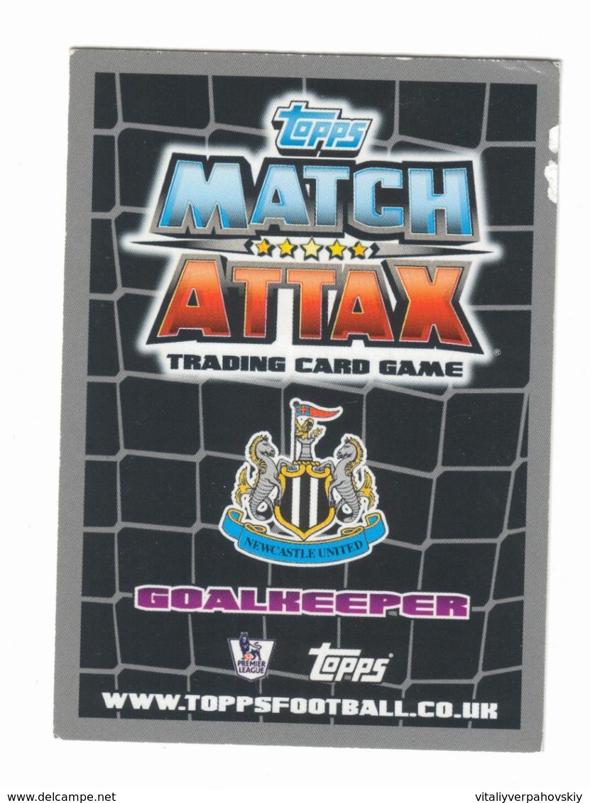 Tim Krul. Match Attax 2012 Newcastle United Cards - Trading Cards