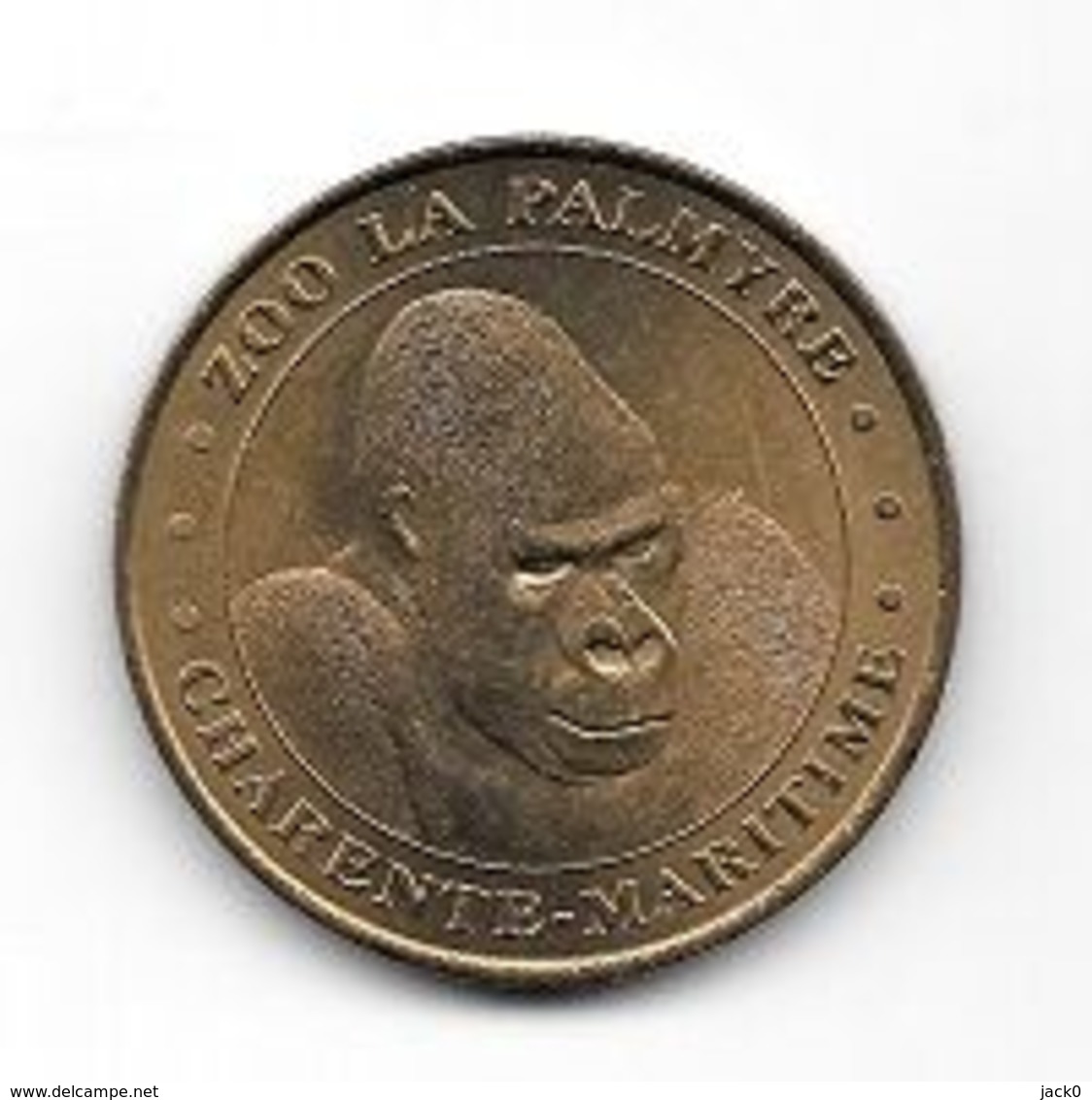 Médaille Touristique, Ville  LES  MATHES, Monnaie De Paris  2002, Animal  GORILLE, ZOO  LA  PALMYRE  ( 17 )  Cote 20 € - 2002