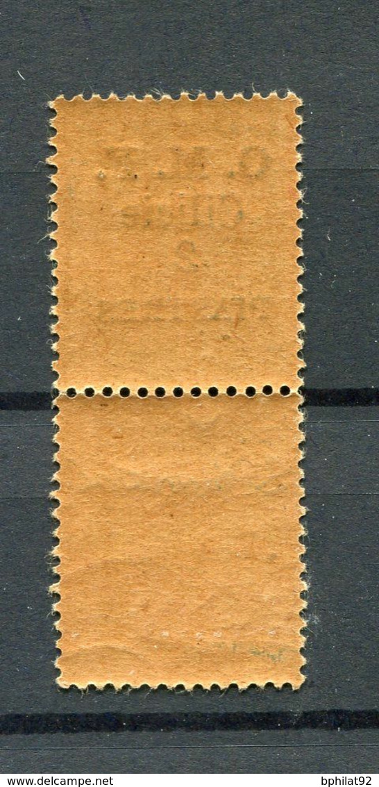 !!! CILICIE, N°94 (2 PIASTRES SUR 15C SEMEUSE) AVEC VARIETE 1ER S DE PIASTRE RENVERSE NEUF ** - Unused Stamps