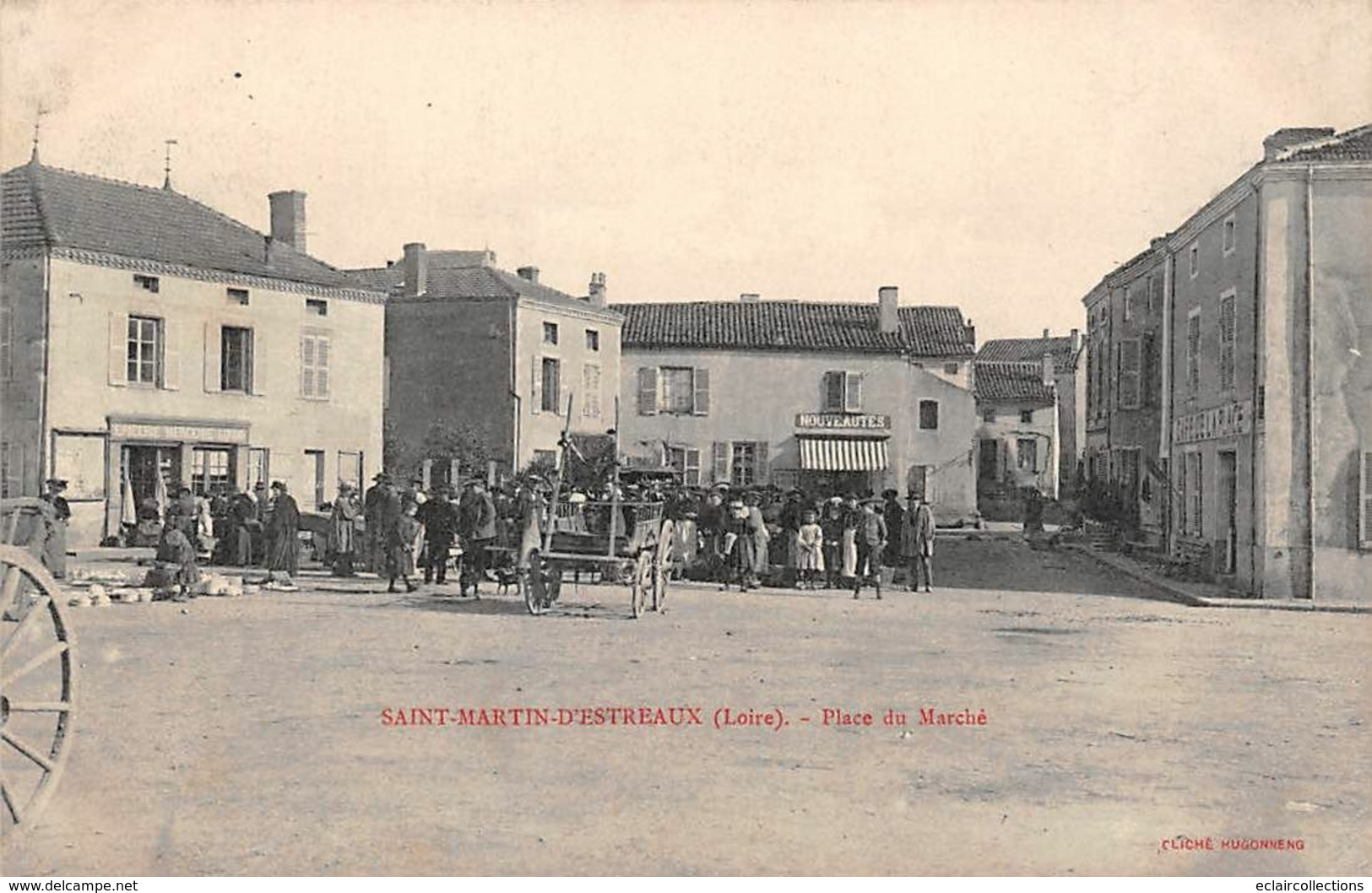 Saint Martin D'Estreaux       42       Place Du Marché     (voir Scan) - Other & Unclassified