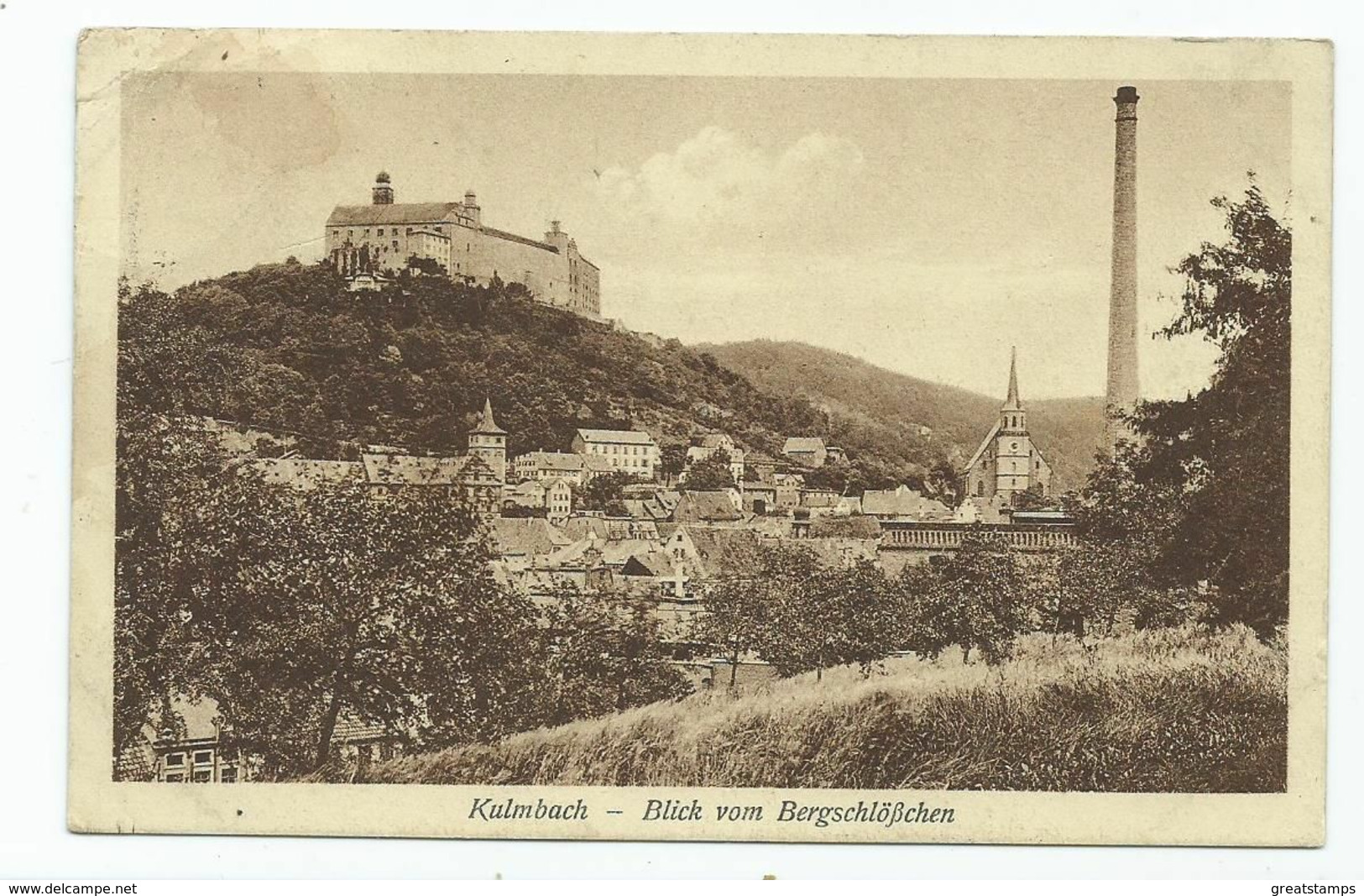 Bavaria Germany Kulmbach Blick Vom Bergschlobchen Posted - Kulmbach