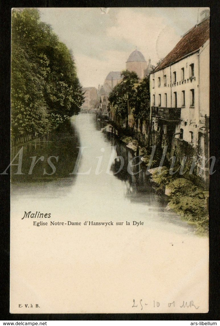 CPA / Postkaart / Mechelen / Malines / 2 Scans / Onze-Lieve-Vrouw-van-Hanswijkbasiliek / E.V.à.B. / 1901 - Mechelen