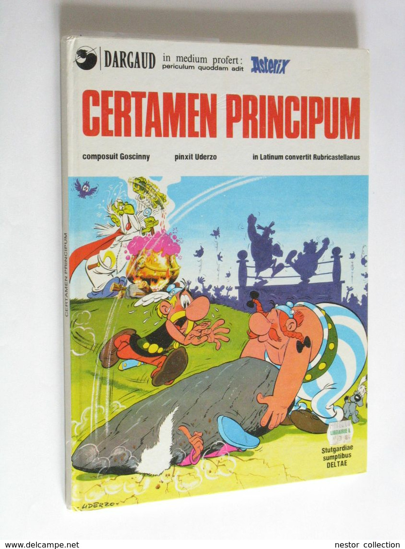 ASTERIX Certamen Principum (leur Chef, Le Combat Des Chefs) BD En Latin 1966 1981 Uderzo Dargaud Goscinny - Fumetti & Mangas (altri Lingue)