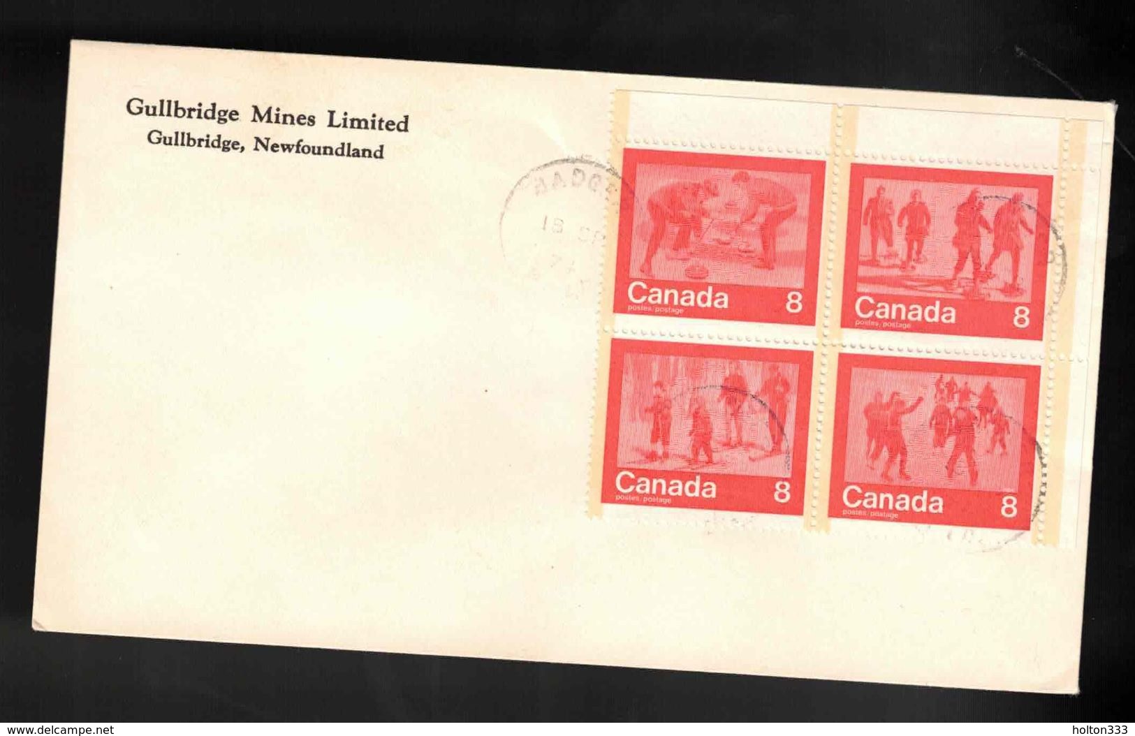 CANADA Cover - Gullbridge Mines Limited Cancelled Badger Newfoundland - Postgeschiedenis