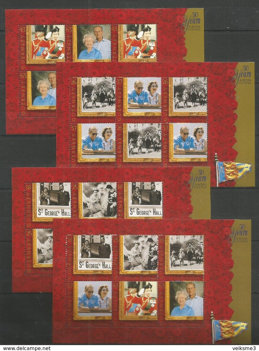 GUERNSEY - MNH -  Famous Ladies - Queen -  Royal Couple - Donne Celebri