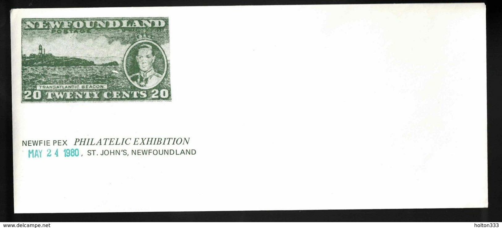 NEWFOUNDLAND Cover Blank - Two Newfie Pex Exhibition May 1980 - Sobres Conmemorativos