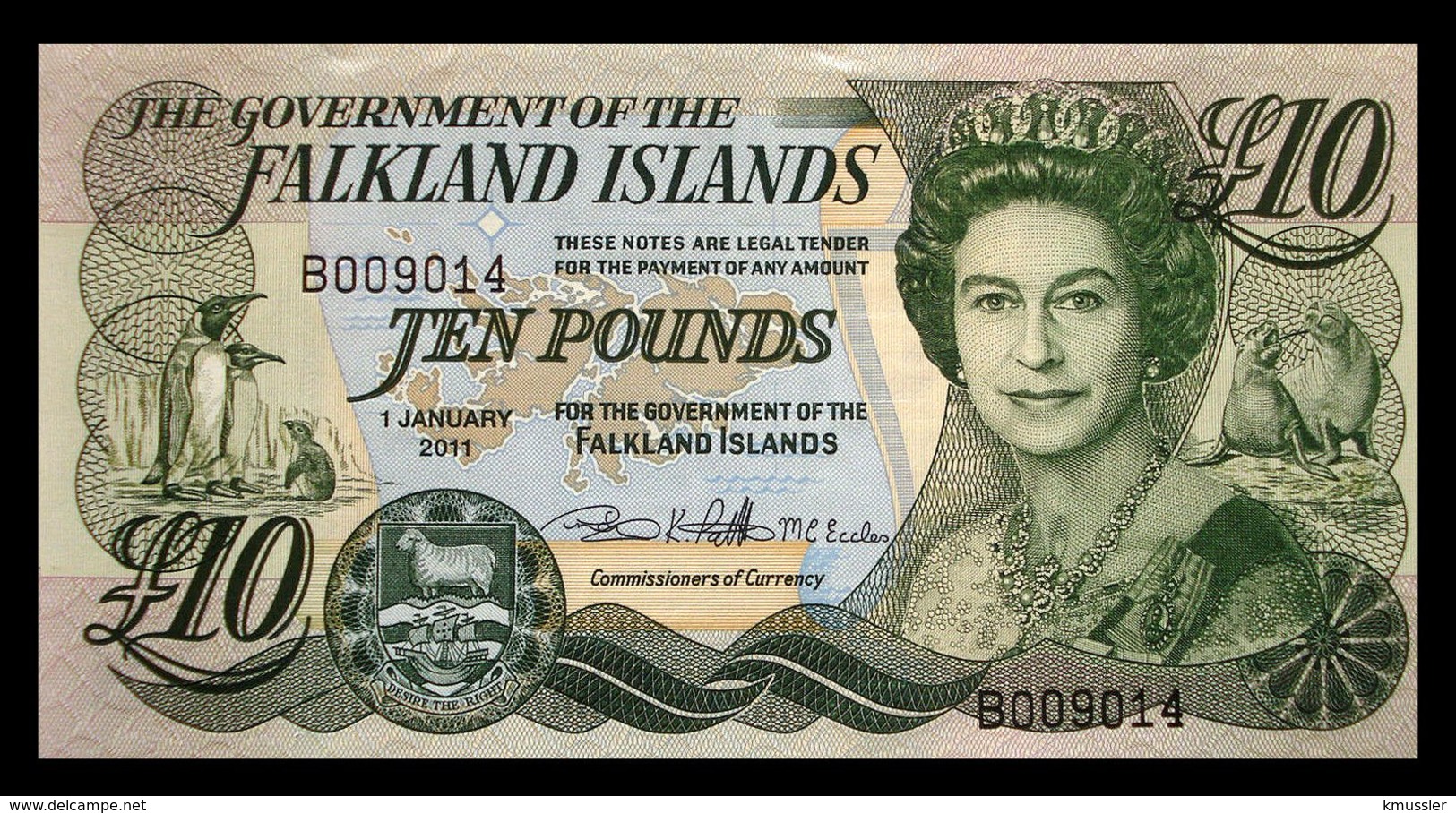 # # # Banknote Falkland Inseln (Falklands) 10 Pounds UNC # # # - Falkland Islands