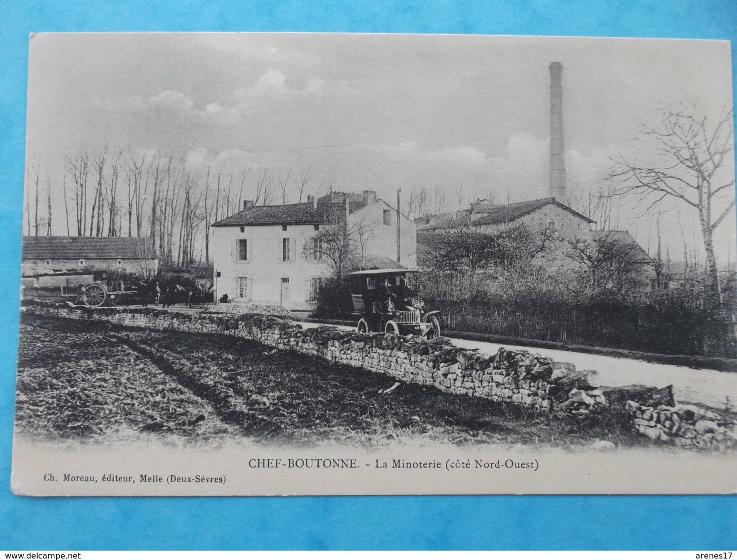 79 : CHEF-BOUTONNE : La MINOTERIE ,côté Nord-ouest , Animée , C.P.A.,en Bon état - Chef Boutonne