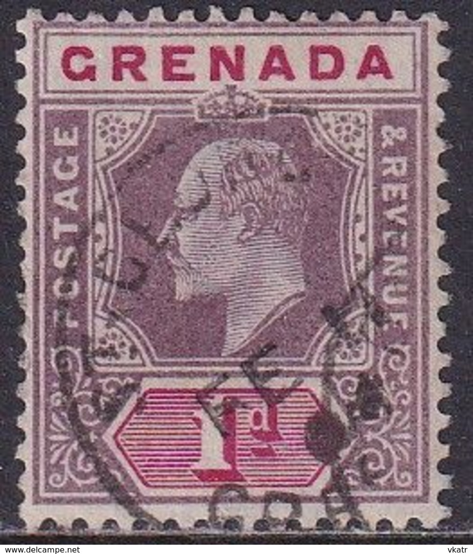 GRENADA 1902 SG 58 1d Used Wmk Crown CA - Grenada (...-1974)