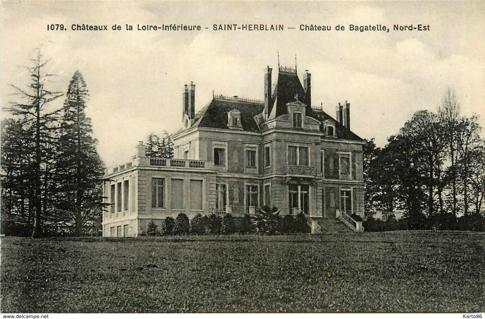 St Herblain * Château De Bagatelle Nord Est * Châteaux De La Loire Inférieure N°1079 - Saint Herblain