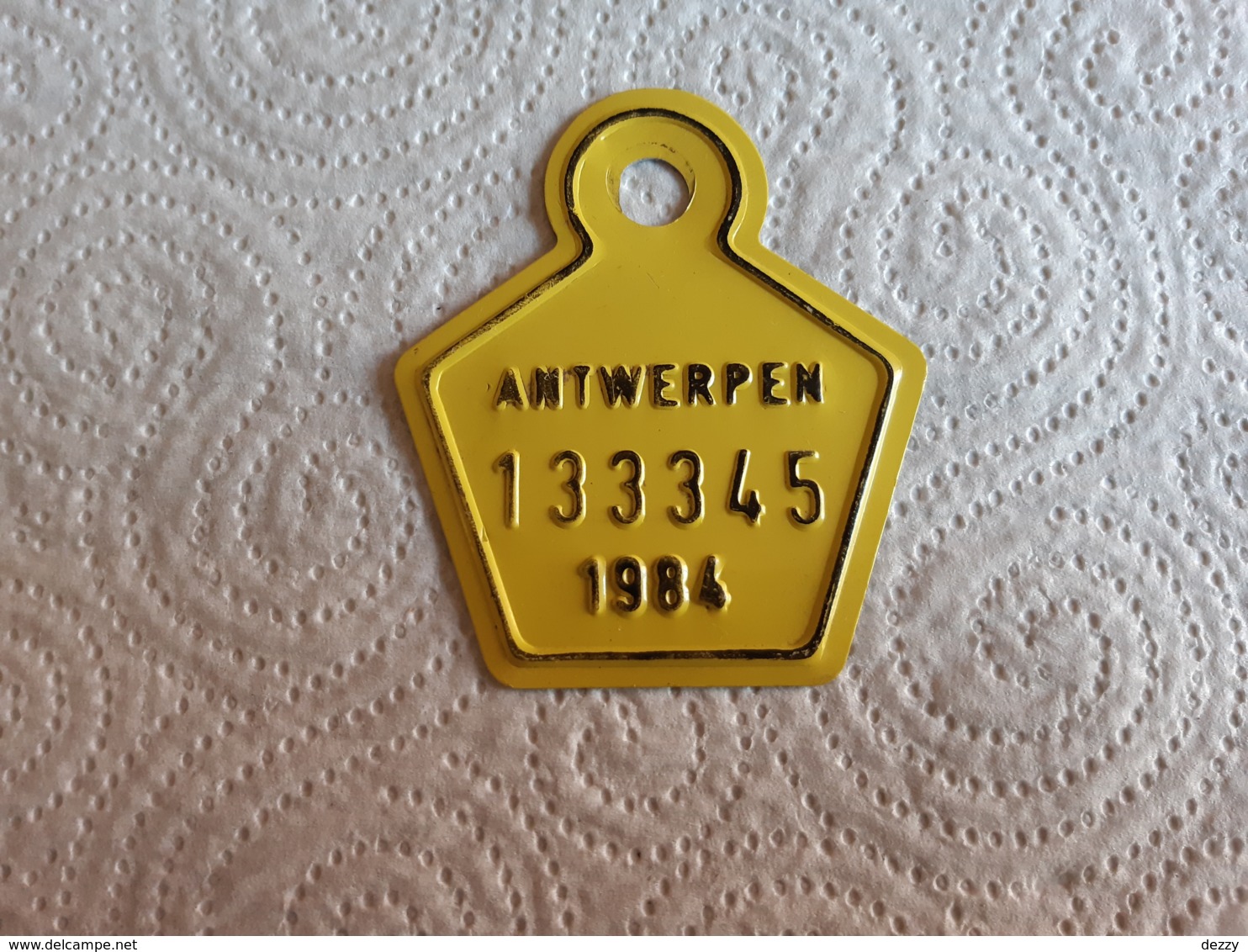 FIETSPLAAT ANTWERPEN 1984 - Number Plates