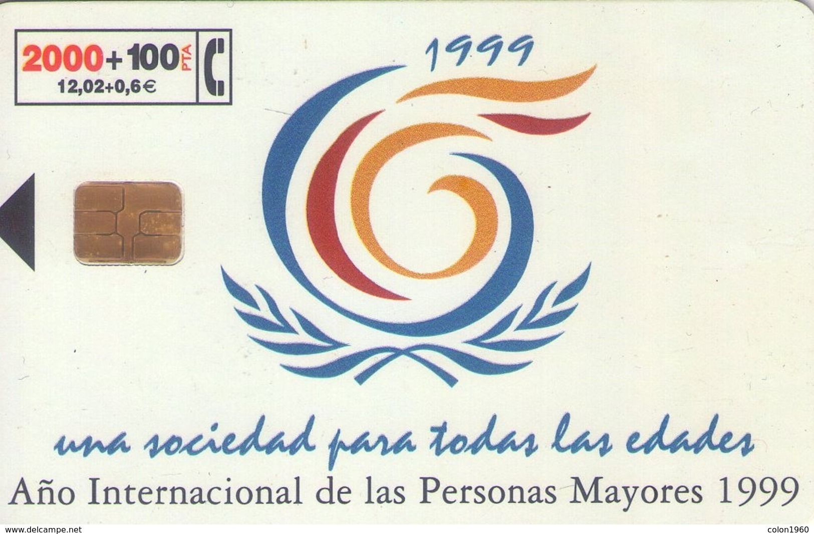 ESPAÑA. CP-157.  Año Internacional Personas Mayores. 06-1999. (277). - Commemorative Pubblicitarie