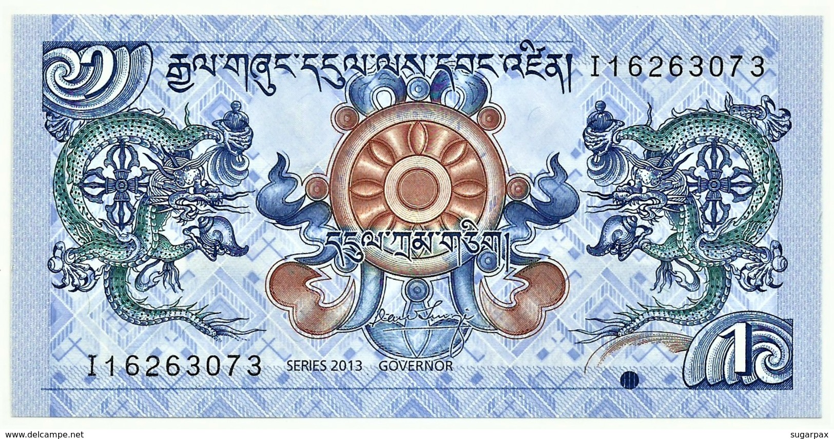 Bhutan - 1 Ngultrum - 2013 - Unc. - Pick 27.b -  Serie I1 - Bhoutan