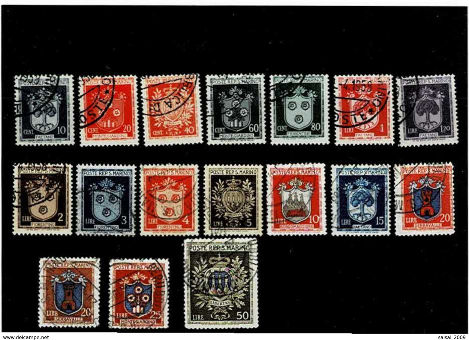 SAN MARINO ,serie Completa Usata ,qualita Ottima - Used Stamps