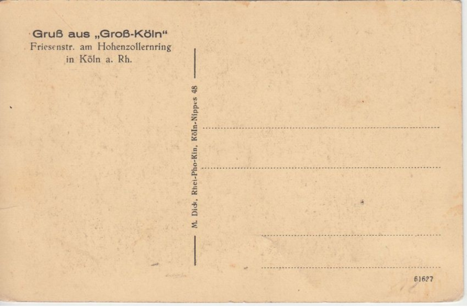 NRW - Köln Variete Groß-Köln Innenansicht Veranstaltungssaal Ca 1920 Ungebraucht - Other & Unclassified