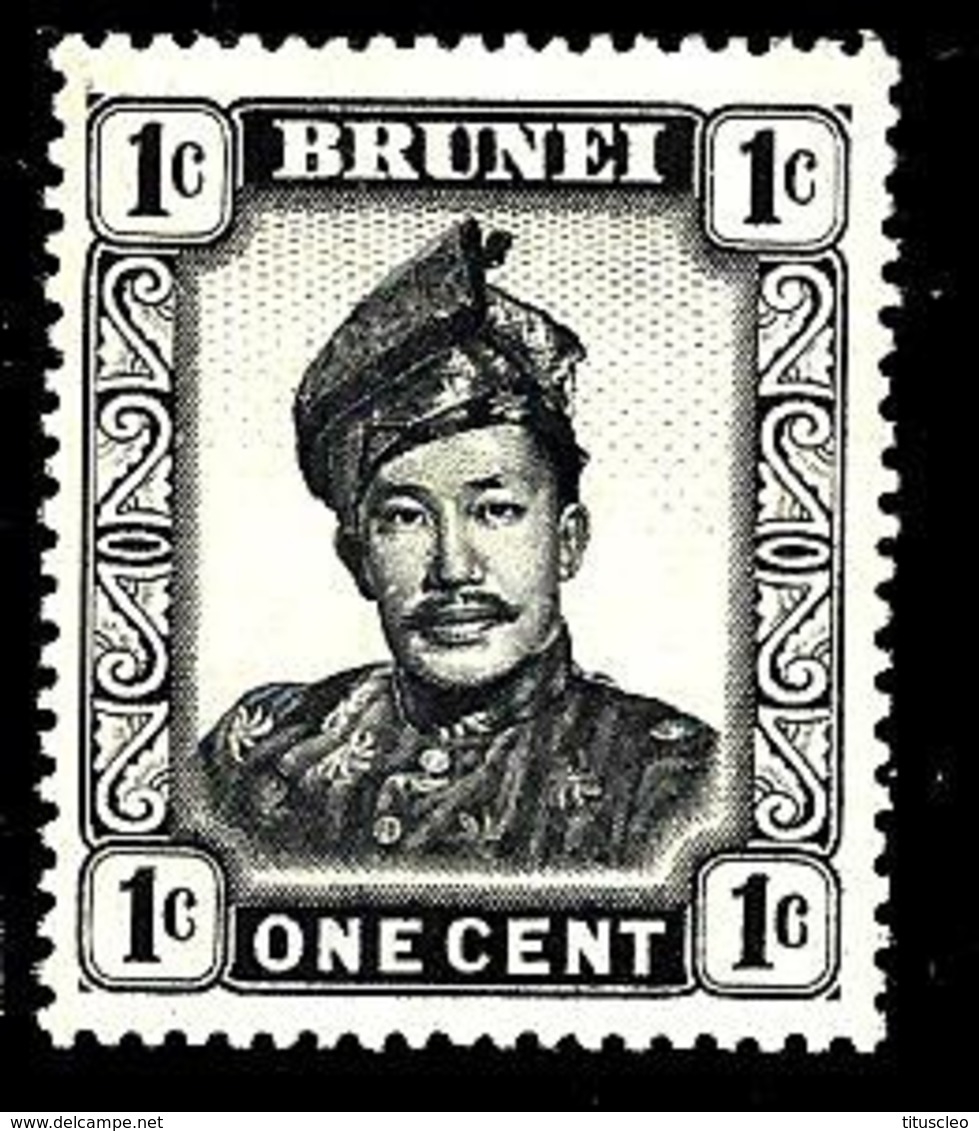 BRUNEI 84* 1c Noir Sultan Omar Ali Saïfuddin - Brunei (1984-...)