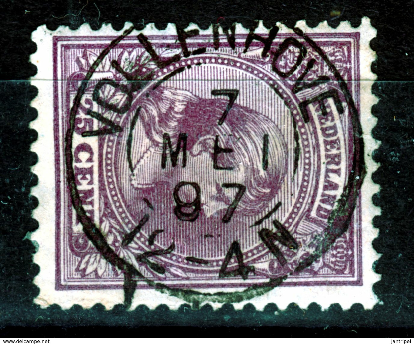 WILHELMINA  25c KLEINROND "VOLLENHOVE" - Used Stamps
