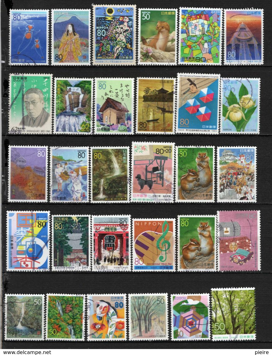 JAPON Anciens  Timbres Oblitérés Lot  02 08 1 - Collections, Lots & Series