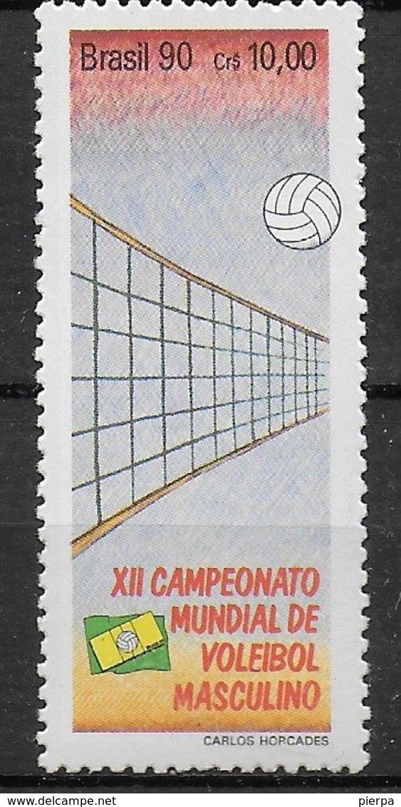 BRASILE - 1990 -XII CAMPIONATO  VOLLEY MASCHILE -  CZ$ 10,00 - MINT MNH** (YVERT 1974 - MICHEL 2370) - Pallavolo