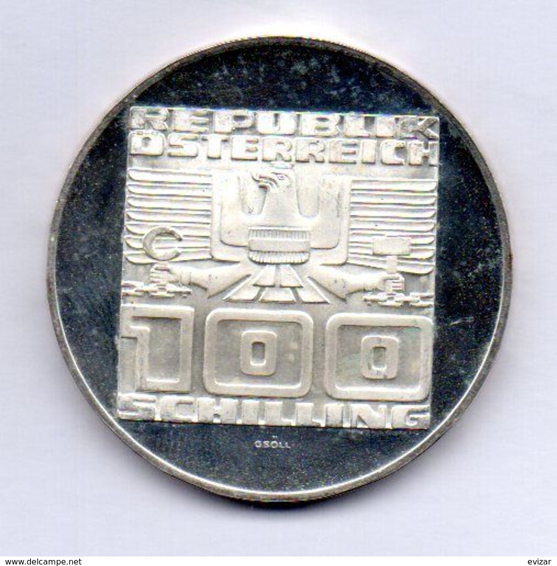 AUSTRIA, 100 Schilling, Silver, Year 1975, KM #2924, PROOF - Oesterreich