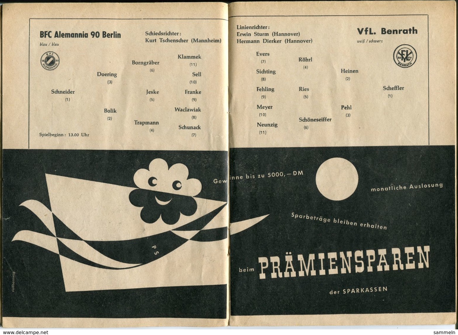 F0397 - Programmheft "Endspiele Deutsche Meisterschaft 1957" In Hannover (BVB, HSV, VfL Benrath, Alemannia 90 Berlin) - Other & Unclassified