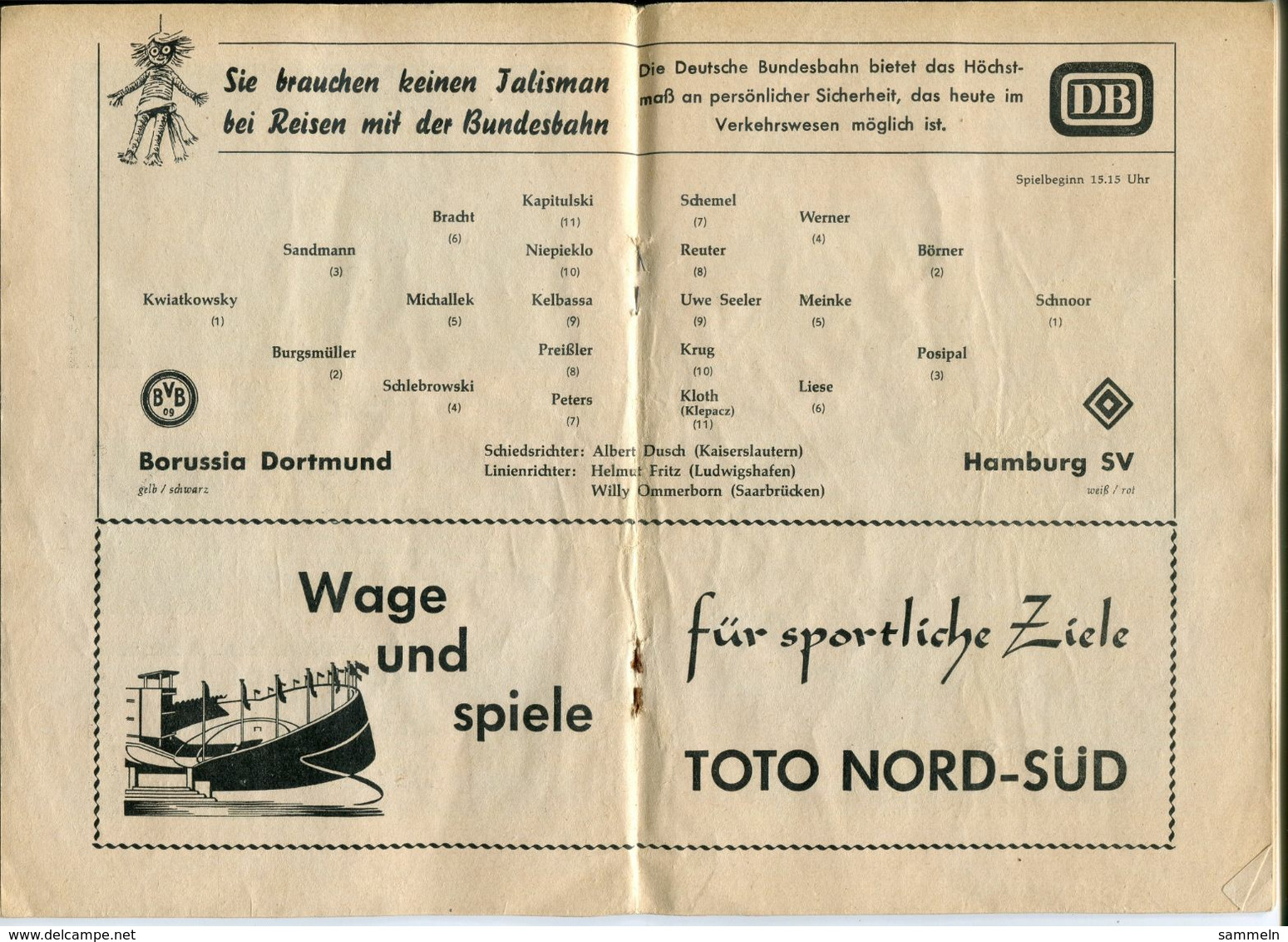 F0397 - Programmheft "Endspiele Deutsche Meisterschaft 1957" In Hannover (BVB, HSV, VfL Benrath, Alemannia 90 Berlin) - Other & Unclassified