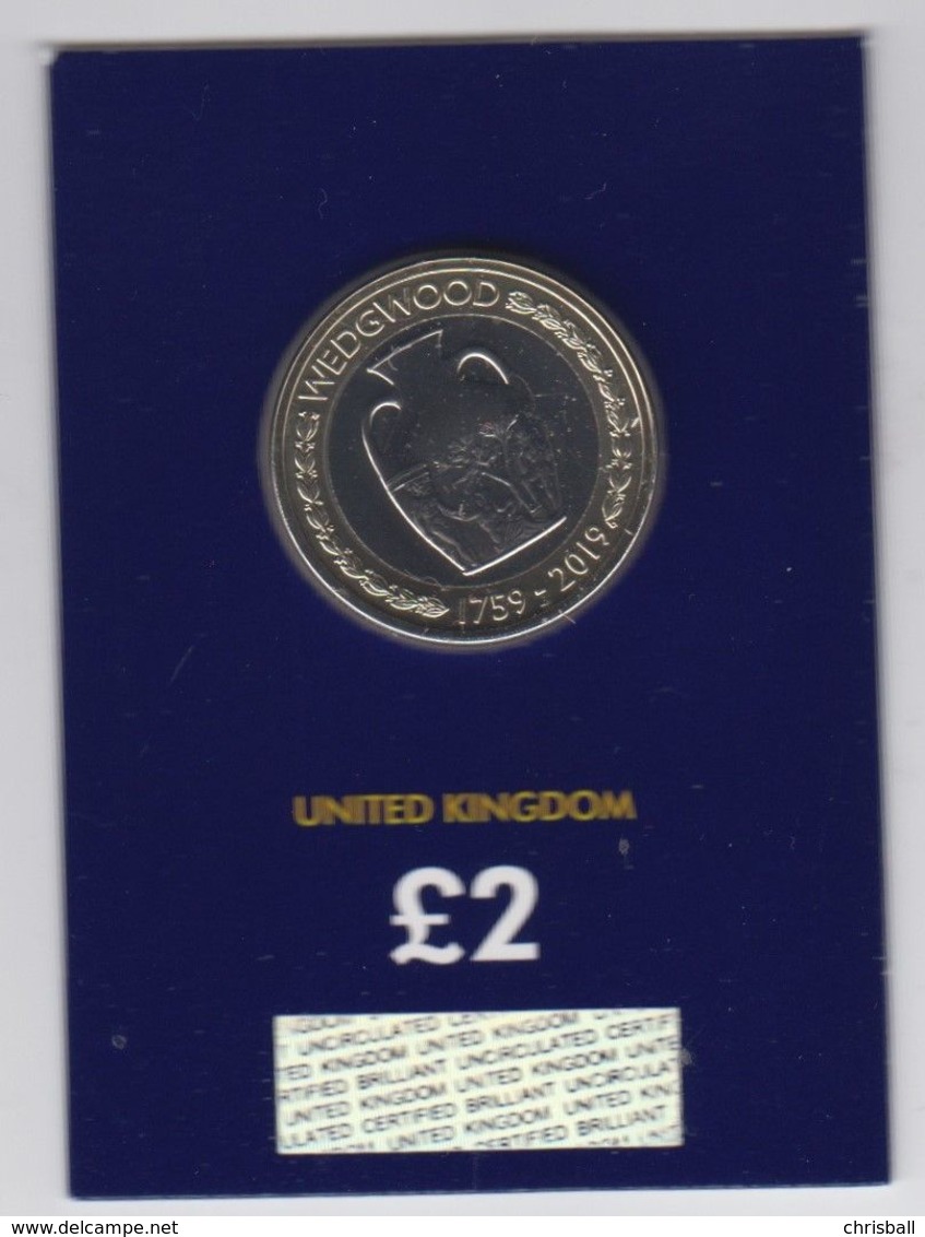 UK £2 Coin Wedgewood - Brilliant Uncirculated BU - 2 Pounds