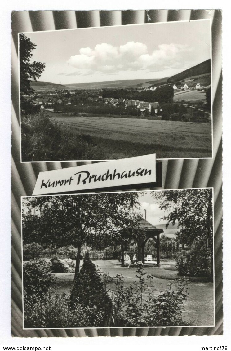 Blick Auf Kurort Bruchhausen 1964 Brunnen Höxter Detmold Postkarte Ansichtskarte - Höxter