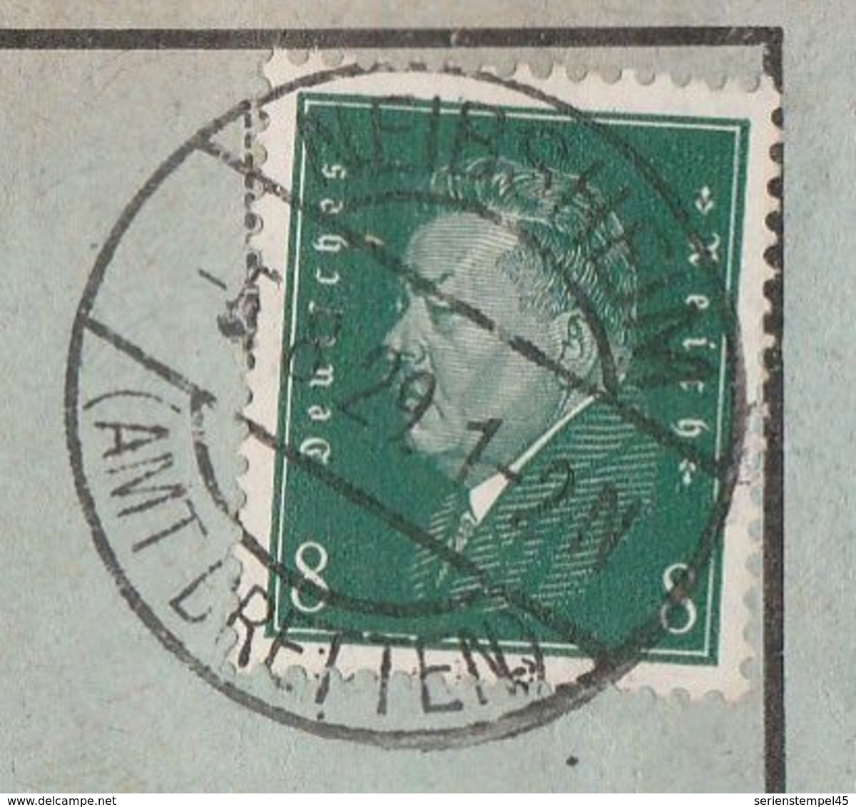 Deutsches Reich Karte Mit Tagesstempel Neibsheim 1929 Amt Bretten Bretten Lk Karlsruhe Mit Werbung Und Zeichnung - Briefe U. Dokumente